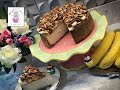 BANANA CHEESECAKE CON DULCE DE LECHE Y NUEZ \ ANGELICAKES DESSERTS