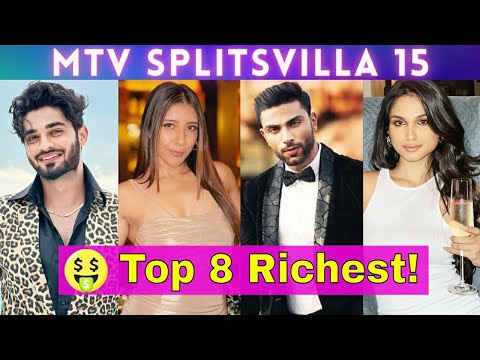 Top 8 Richest Contestants Of Splitsvilla 15 | Arbaz Patel | Kashish Kapoor | Lakshay Gaur x Others