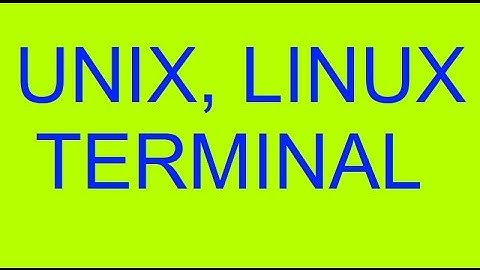 Unix/Linux - Einführung in das Terminal, Dateioperationen [LNX03]