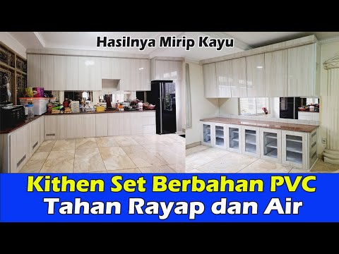 Kitchen Set Berbahan PVC Padat Tanpa List Pintu