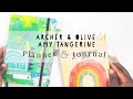 Archer & Olive Amy Tangerine 2021 Planner and Notebook Review
