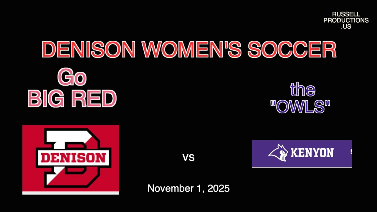 Denison vs Kenyon 11-1-25  HIGHLIGHTS  Women's Soccer