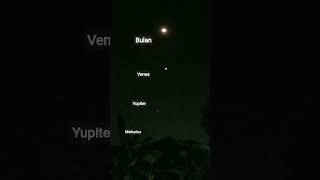 Pemandangan Keren Bulan Memayungi 3 Planet Venus Yupiter Merkurius malam ini
