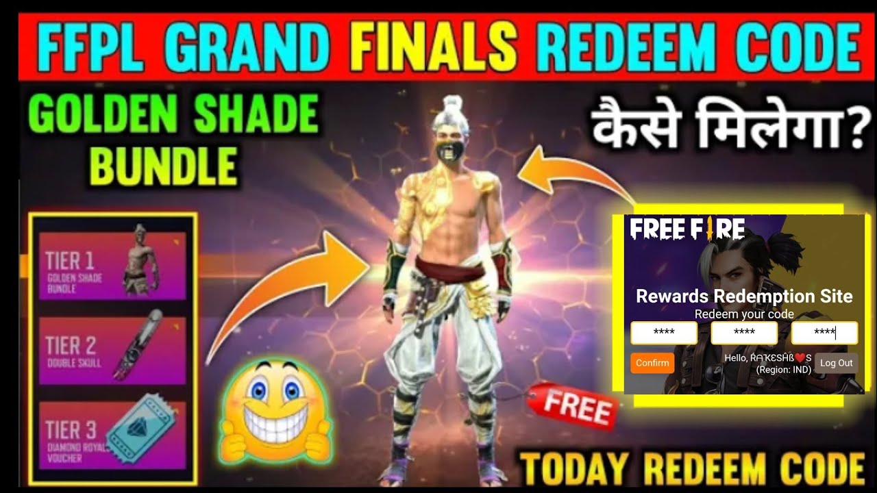 Grand Finals FFPL Dream Team Redeem Code || Free Fire Rocky Pet Redeem Code || 18 July Redeem Code