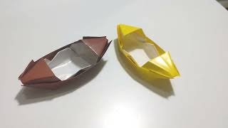 How to Make a Paper Boat with roof - Origami Art