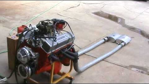 406 Chevy Running on Test Stand