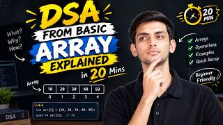 DSA Lecture 1 | Data Structures & Algorithms from Zero | Java