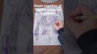 resim yaparken 1? yaşında olduğumu hatırladım #kesfet #ytdayibenionecikarnolur