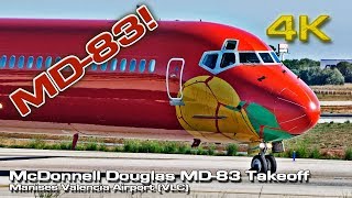 Mcdonnell Douglas Md-83 4K Takeoff Sound