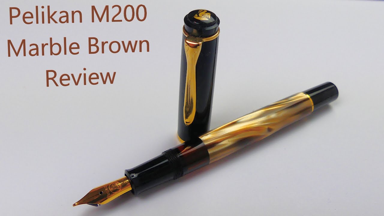 Video-Review: Pelikan M200 Brown Marbled - Scrively - note taking &  writing