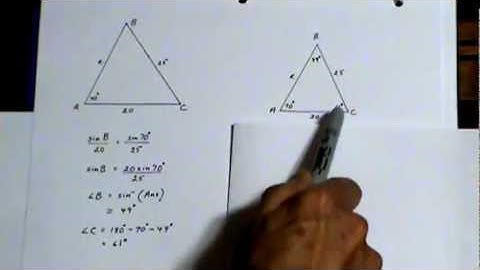 The Sine Law ( Trig Part 3 ) (Grade 10)