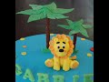 Cake decorating tutorial | How to make a fondant lion cake figurine | Sugarella Sweets