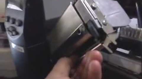 How to change a printhead on a Zebra ZM400