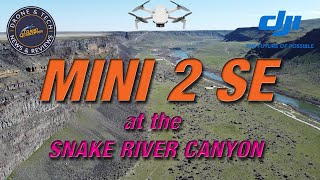 DJI Mini 2 SE at Dedication Point at the Snake River Canyon
