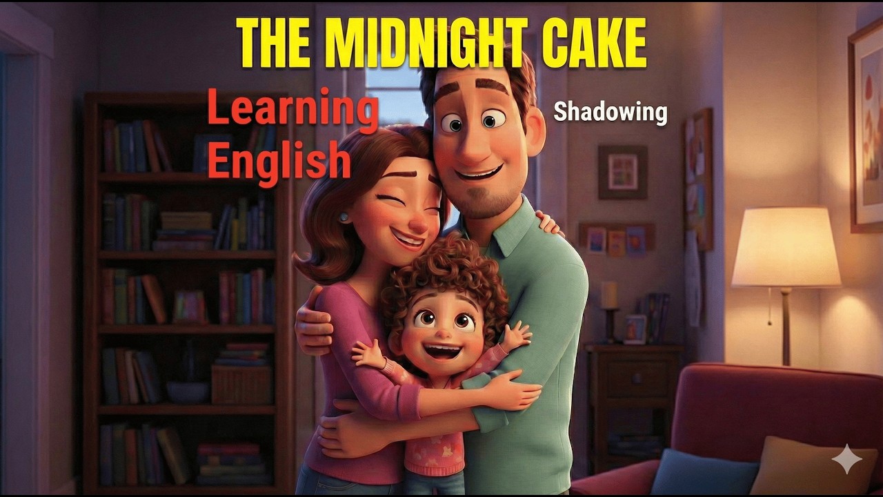 Learn English through story| The Midnight Cake | Shadowing | Practice English | Speak like a native