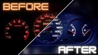 Honda Civic Cluster LED UPGRADE!! *SO MUCH BETTER*