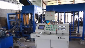 qt4 25 automatic hydraulic concrete, flyash, cement  brick /block/paver making machine