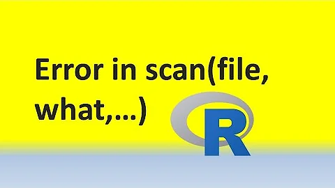 How to fix Error in scan(file, what, sep, quote, dec, : line  did not have elements in R)