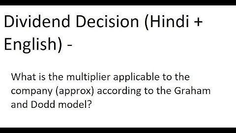 [P.Q.3] Graham and Dodd model.