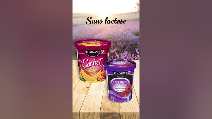 Crème glacée anti-allergie de Chapman's!