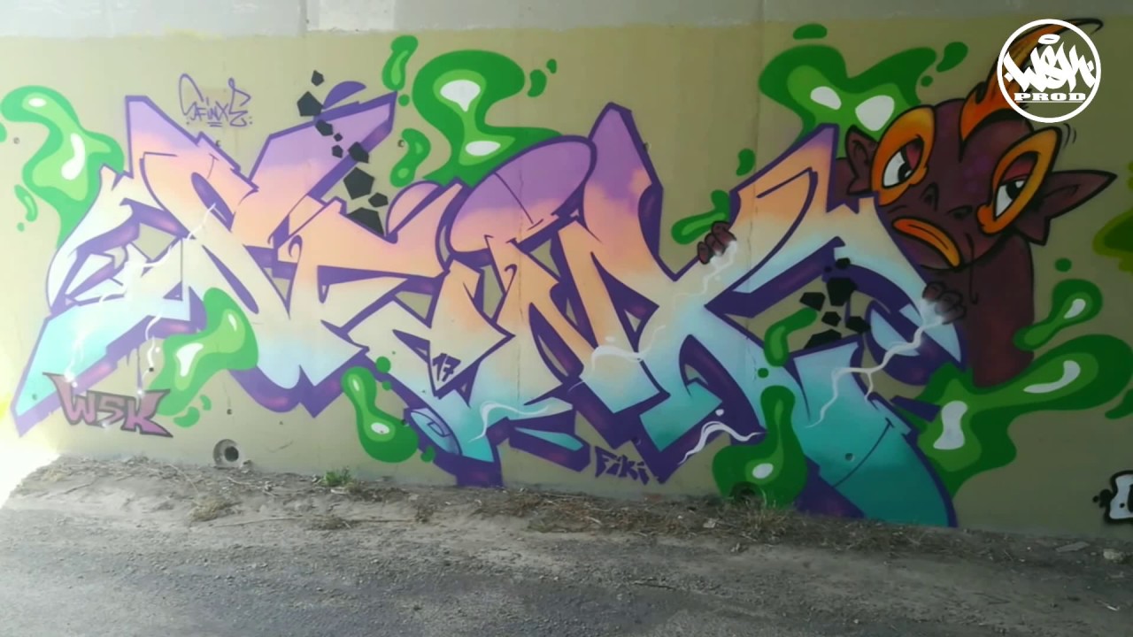 WSK crew - SUMMER TIME GRAFFITI 2017 - YouTube