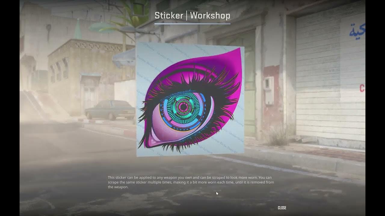 Bionic Eye LENTICULAR sticker for CS2. Pink version YouTube