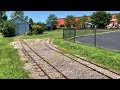 Abandoned Train Ride! Narrow Gauge Tram! Rusty Tracks Still In Place! Train In Old Shed, Rotted Ties