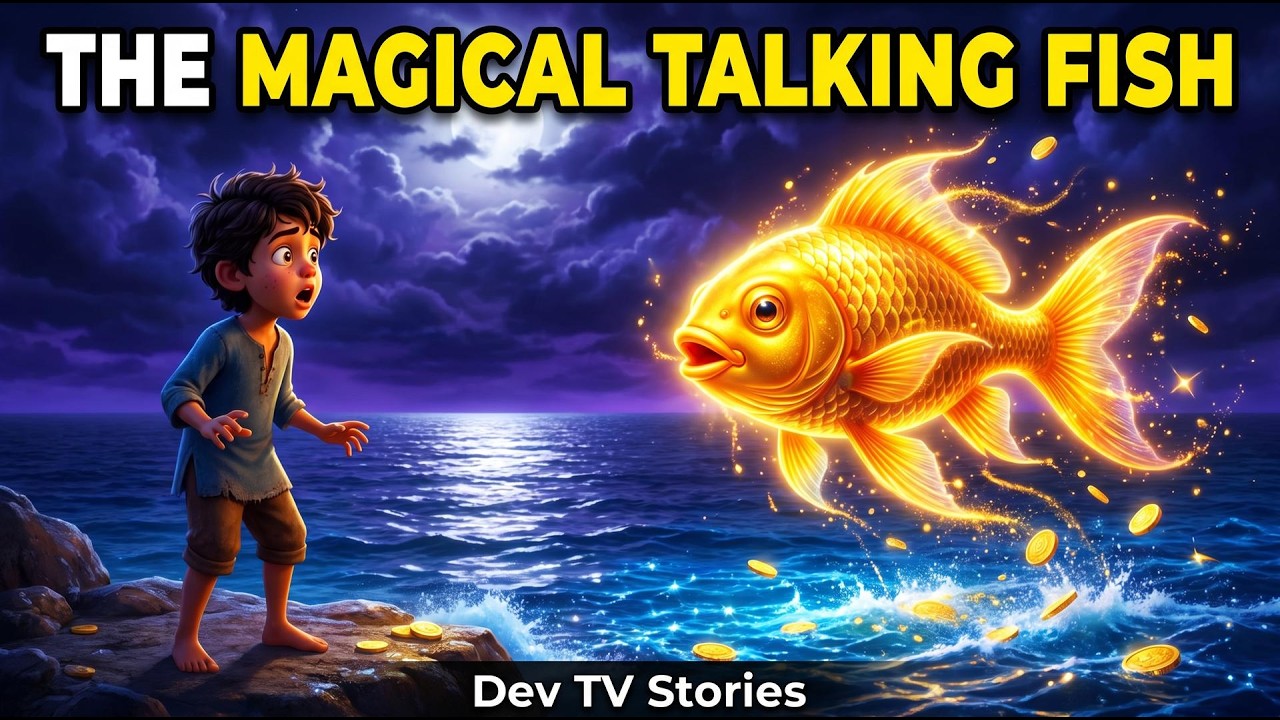 The Magical Talking Fish | Moral Stories in English | Dev TV Stories ...