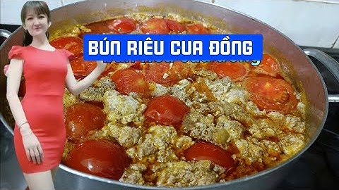 cách nấu bún riêu cua đồng.ăn bún riêu cua mẹ nấu- món ăn ngon vlog