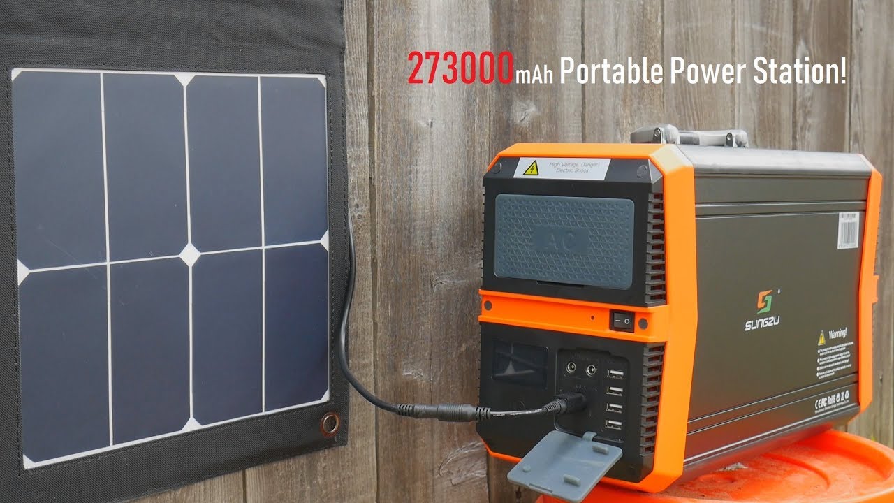 ALLPOWERS Solar Generator 220V Power Station Mit Faltbare 18V Solarpanel Charger 