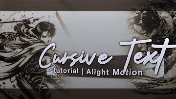 Gradual Cursive Text Tutorial on Alight Motion