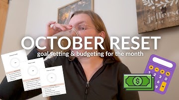 OCTOBER RESET💰 budget review, budget for the new month & goal check in