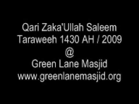 Qari Zaka'Ullah Saleem - Taraweeh 1430