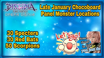 DFFOO Global: Late January Chocoboard Panel Monster Locations! A potentially new short series?