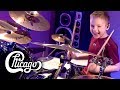 MAKE ME SMILE - CHICAGO (8 year old Drummer) Drum Cover