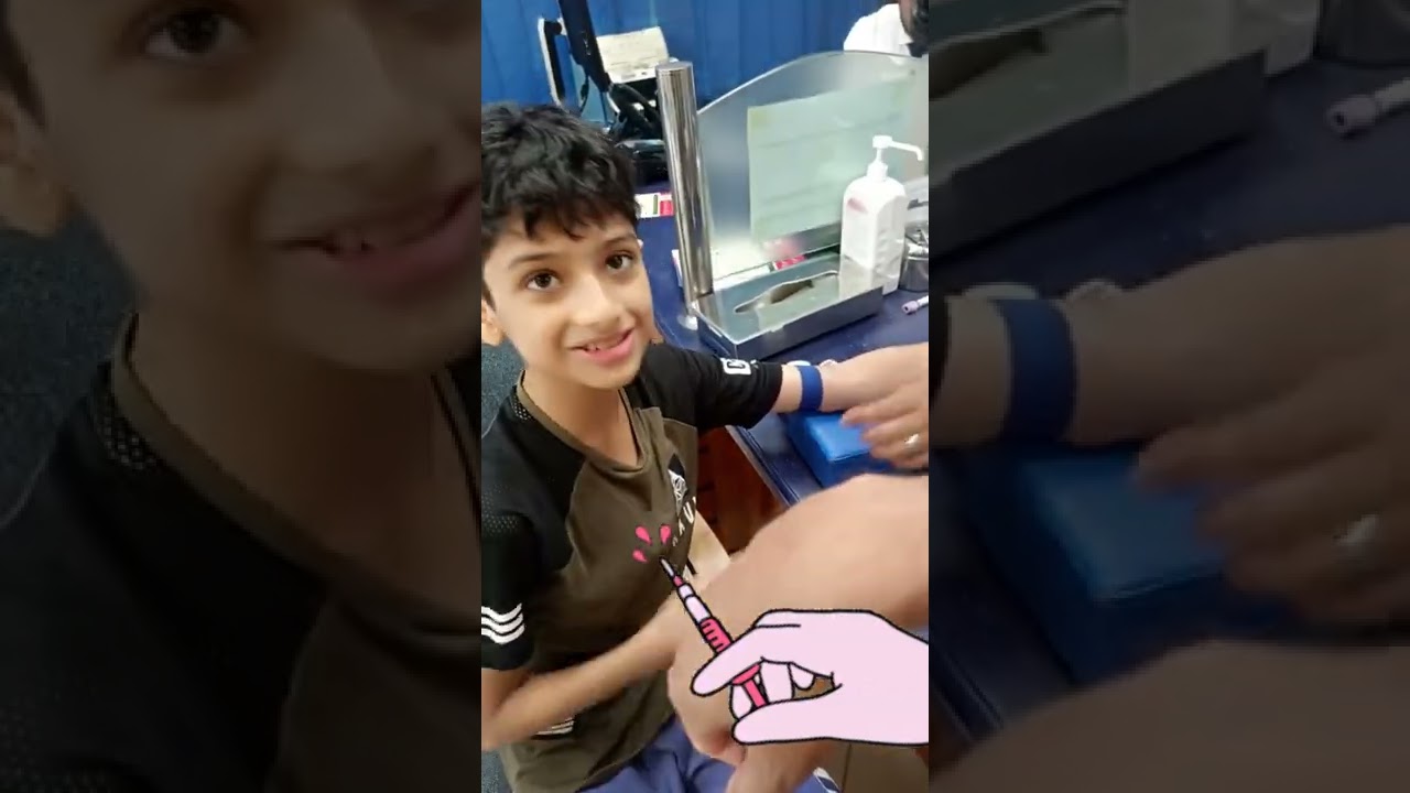 My Kid first Blood Test 🤣 #injection_funny #crying #germany #usa #india #kids #kidsvideo #pti