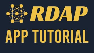 How to use the RDAP App screenshot 4