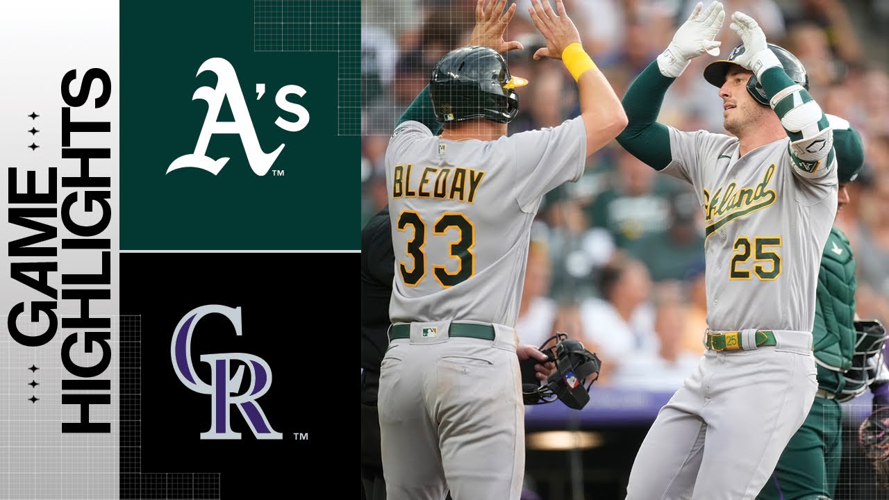 A's vs. Rockies Game Highlights (7/29/23)