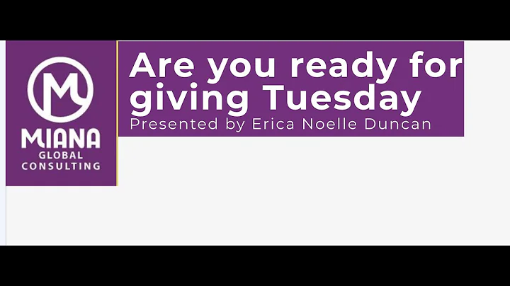 ARE YOU READY TO MAKE THE MOST OUT OF GIVING TUESD...