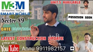 M3M SMART WORLD SECTOR 89 GURUGRAM /CONSTRUCTION UPDATE LATEST / 9911982157 resale & fresh inventory