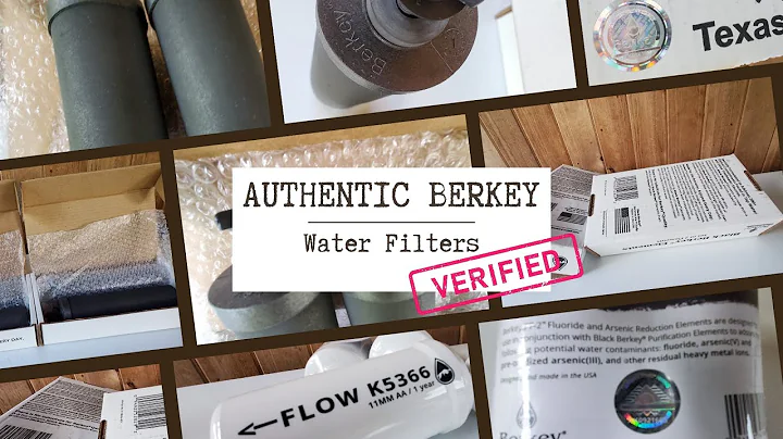 Authentic Berkey Water Filters Verified / Not Counterfeit