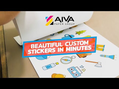 Printable Vinyl Sticker Paper Inkjet Glossy 30 sheets – AIVA Paper Group