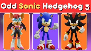 Find The Odd One Out - Sonic the Hedgehog 3| Sonic vs Shadow Quiz