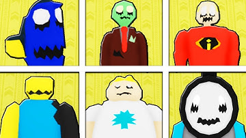 I UNLOCKED ALL 5 NEW ESCAPE BACKROOMS MORPHS ! ROBLOX (THE INCREDIBLES MORPH)