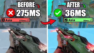 HOW TO LOWER PING AND FIX PACKET LOSS IN VALORANT? | Low Latency Settings ✔️