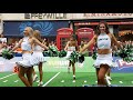 NY JETS Cheerleaders at NFL Kick-off Piccadilly