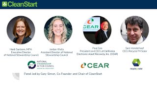 Recycling Clean Tech with National Stewardship Action Council, Recycle PV Solar, and CEAR