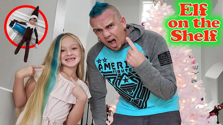 Evil Elf Chucky Pranks Dad & Dyes His Hair Blue!! ...