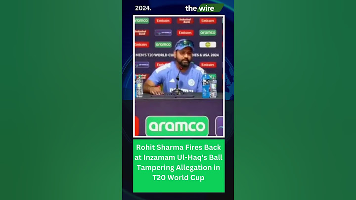 Rohti Sharma on Inzamam' ball tempering allegations in #t20worldcup #cricket #India #rohitsharma