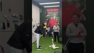 What a lesson at Leett Putting Hub looks like with TikTok sensation and pro golfer Hux Howell
